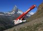 Clausen Kran Bergstation Masten Seilbahn Kumme Zermatt LTR 1060